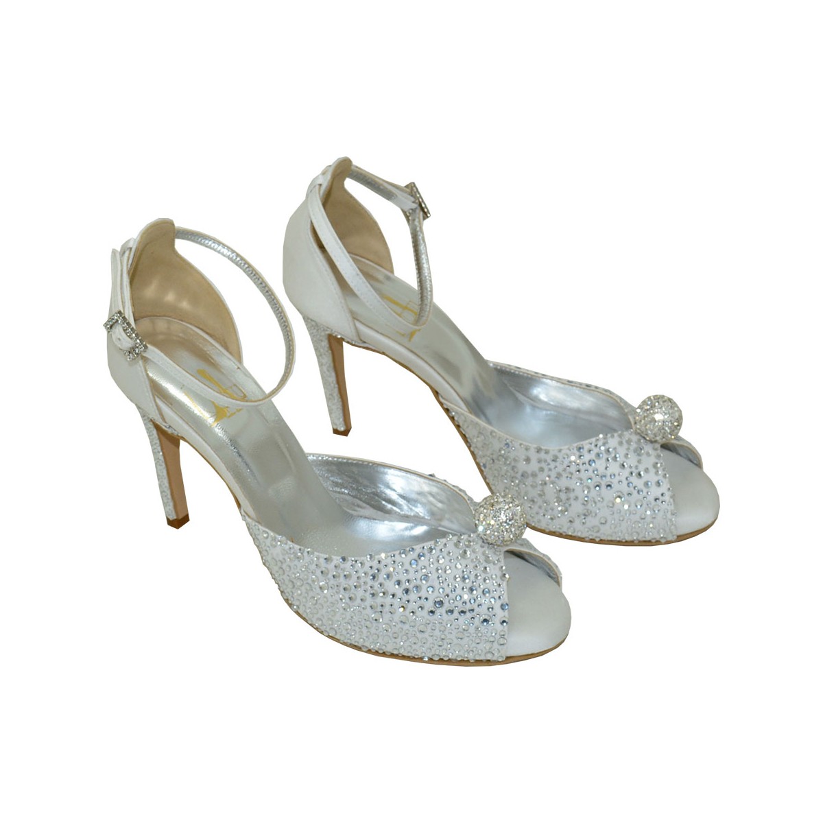 Cassandra strass Lou bridal sandals