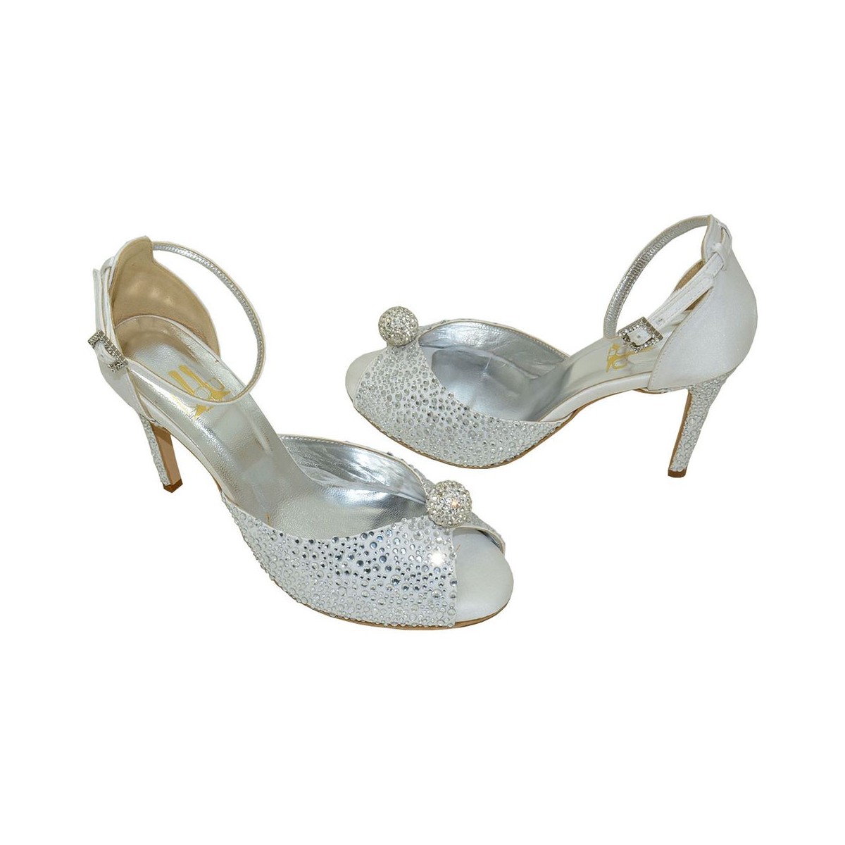 Cassandra strass Lou bridal sandals
