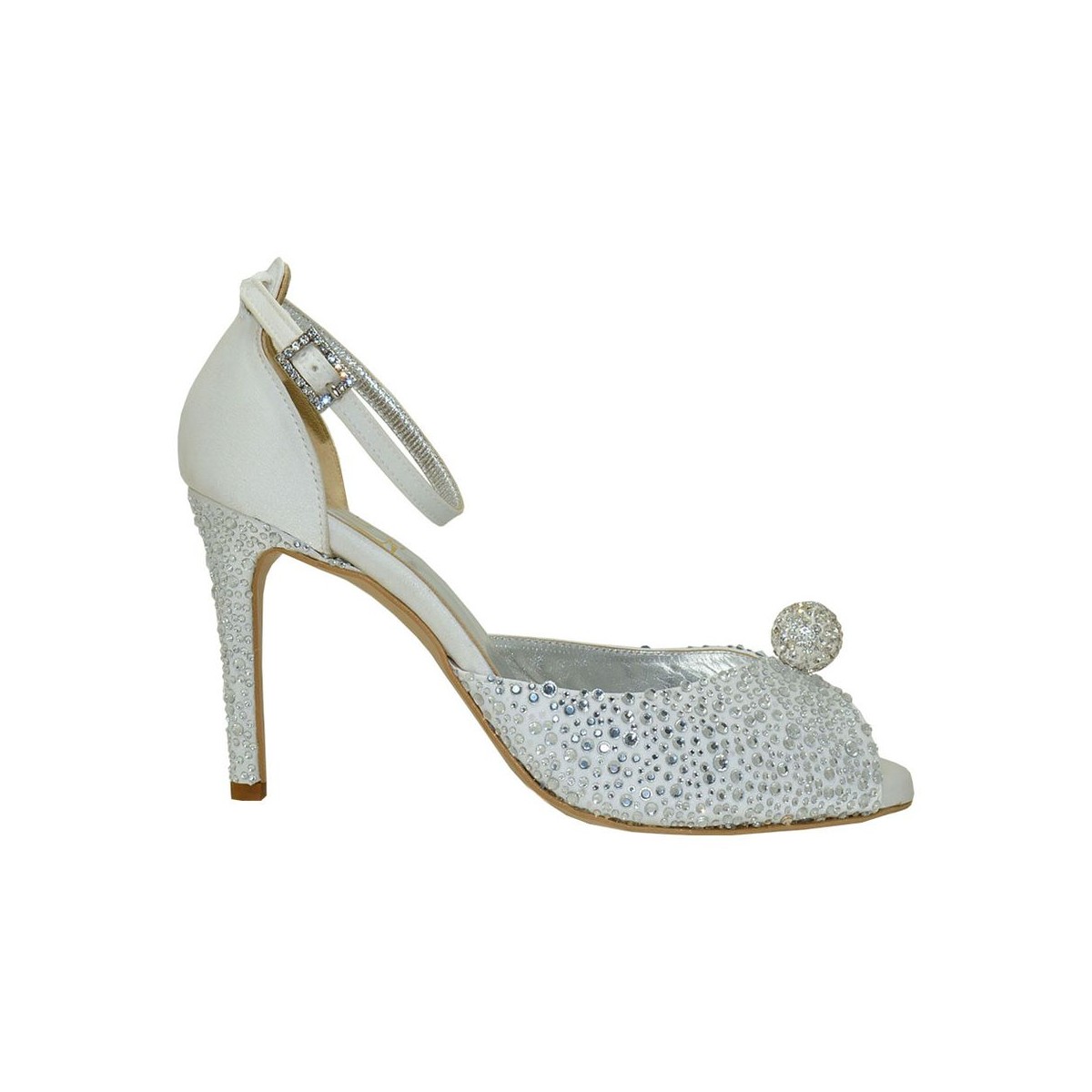 Cassandra strass Lou bridal sandals