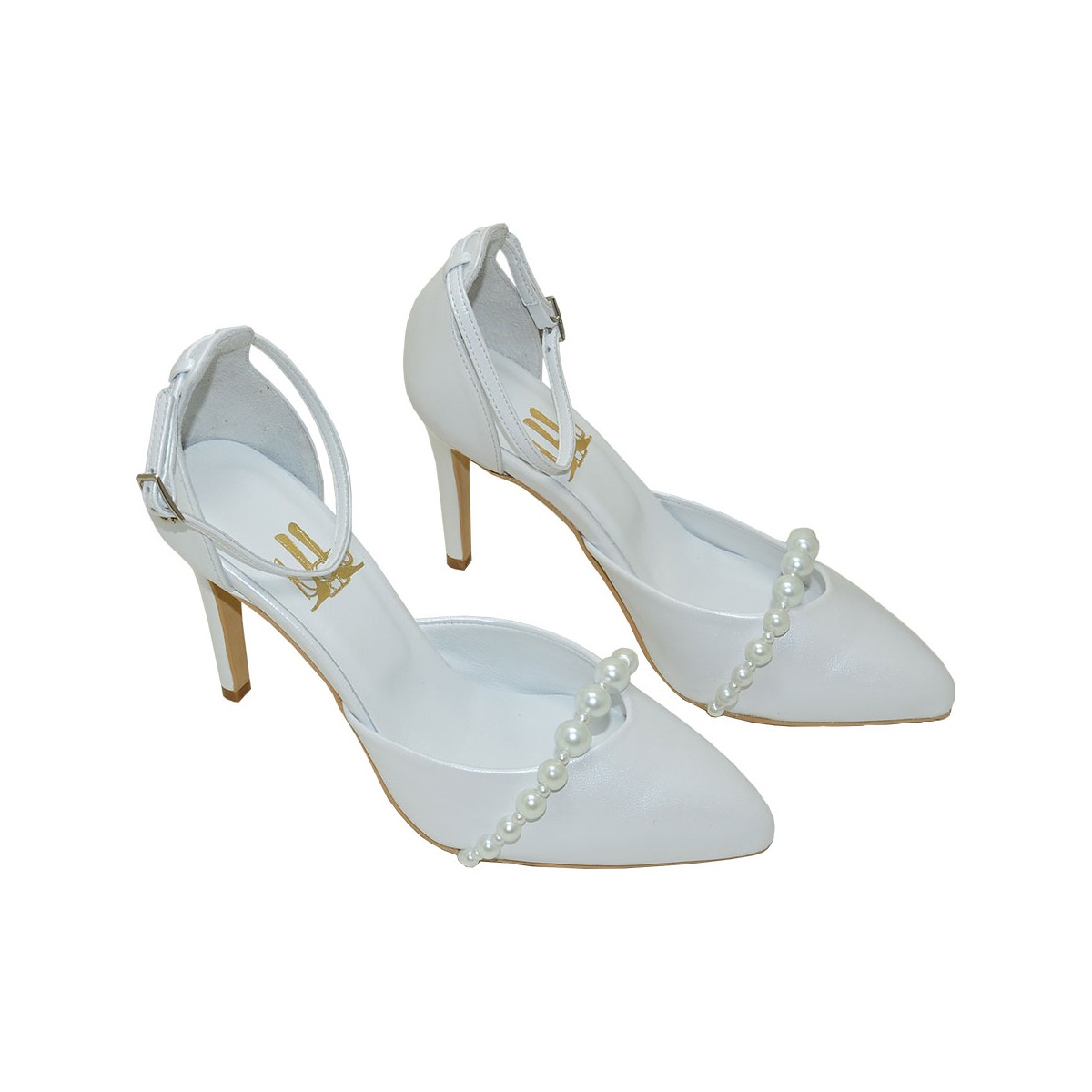 Lorena pearls Lou bridal pumps