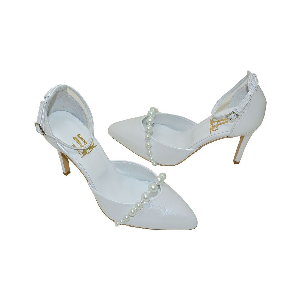Lorena pearls Lou bridal pumps
