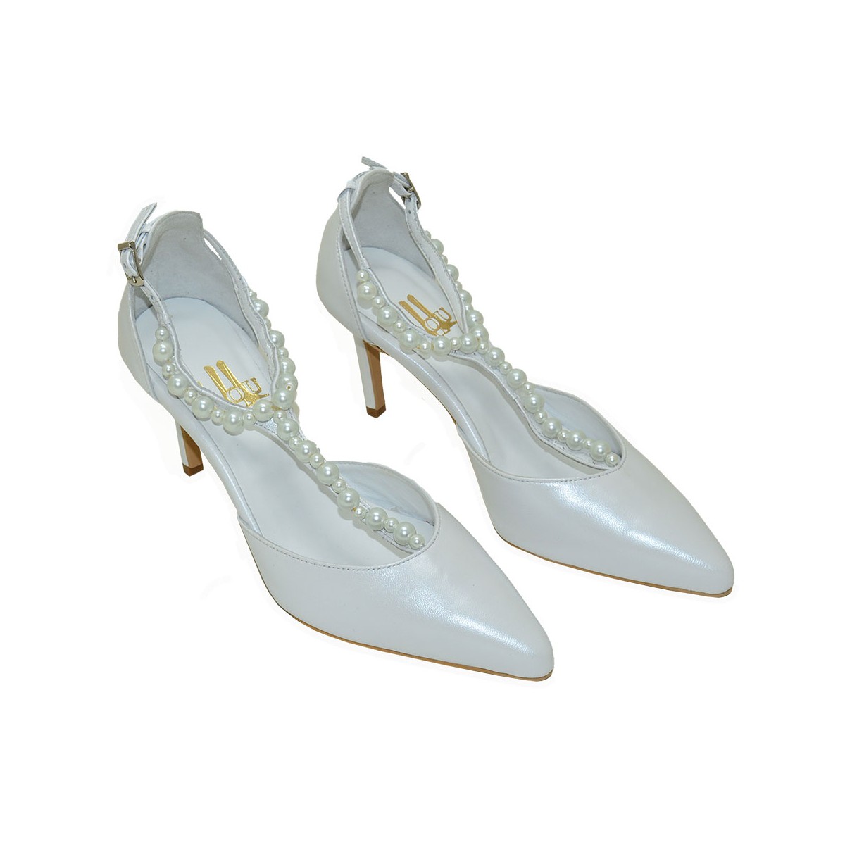 Gigi Lou bridal pumps