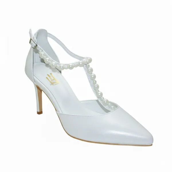 Gigi Lou bridal pumps