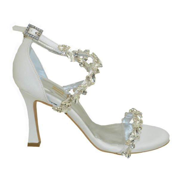 Oreanthi bell heel Lou bridal sandals