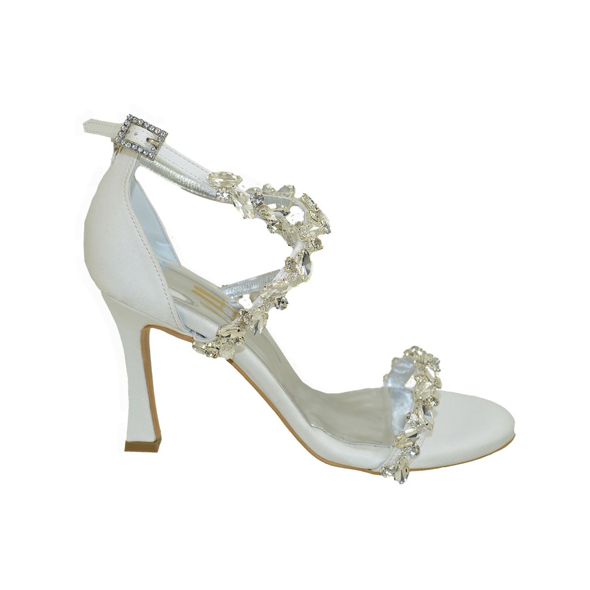 Oreanthi bell heel Lou bridal sandals