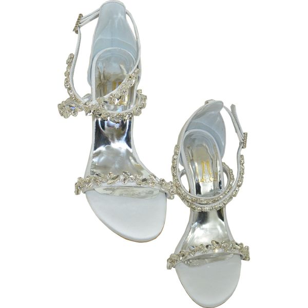 Oreanthi bell heel Lou bridal sandals