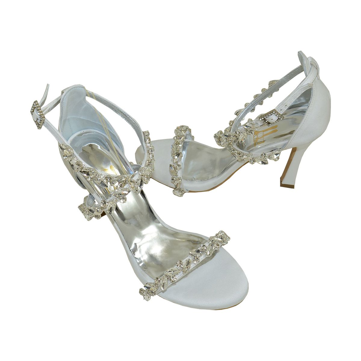 Oreanthi bell heel Lou bridal sandals