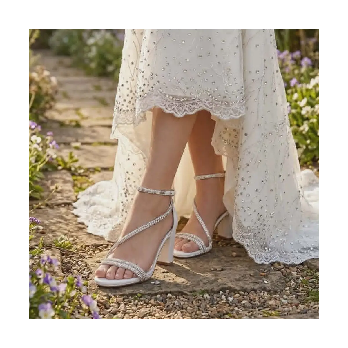 Bridal sandals | Nancy Lou bridal evening sandals |Lou Shoes