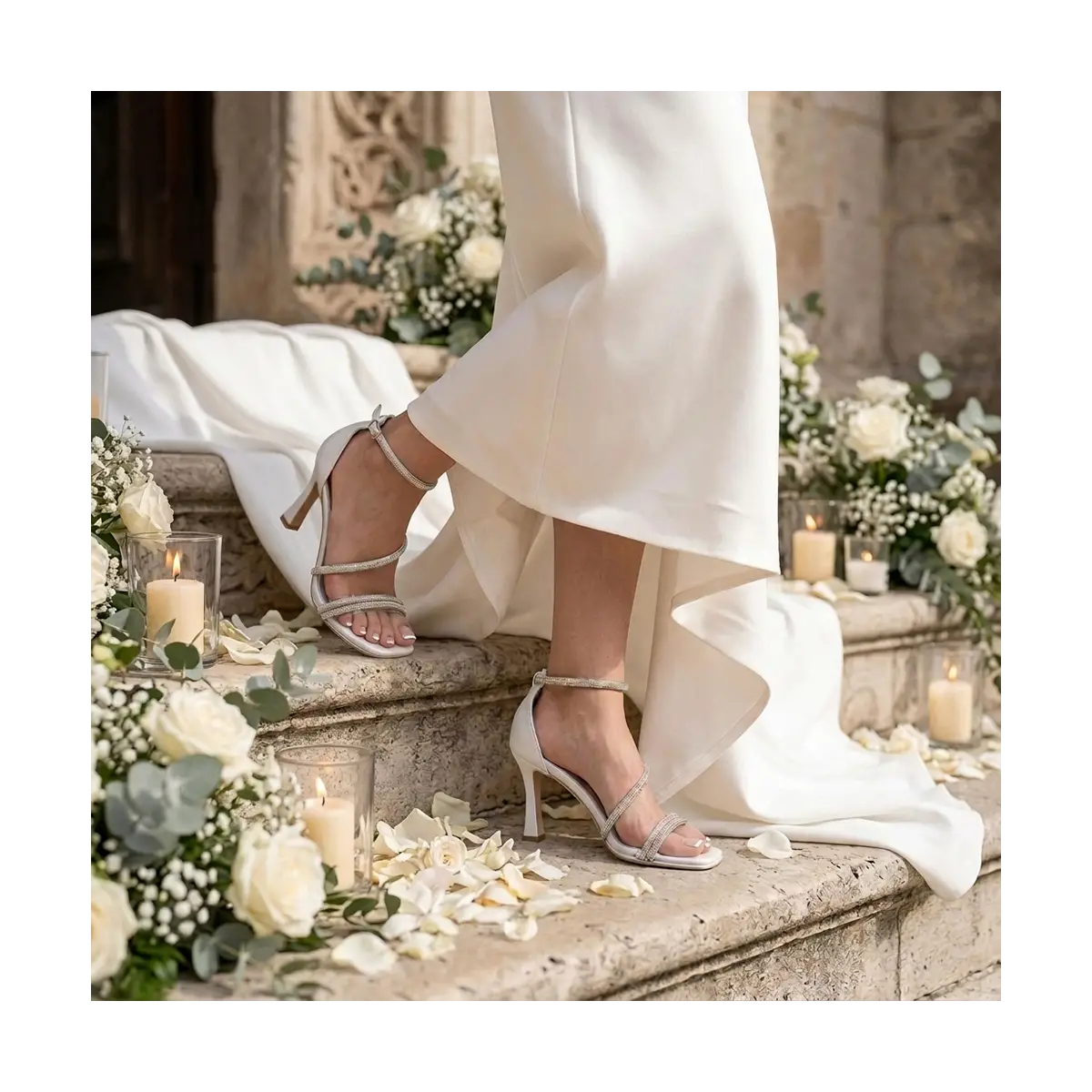Dollyta Lou bridal evening sandals
