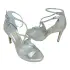 Beverly silver Lou bridal evening sandals