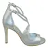 Beverly silver Lou bridal evening sandals
