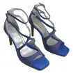 Beverly ocean blue Lou evening sandals