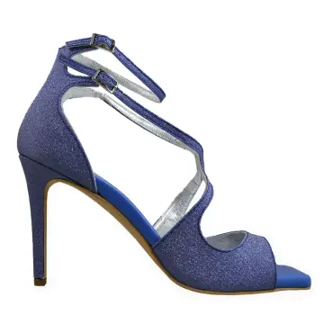 Beverly ocean blue Lou evening sandals