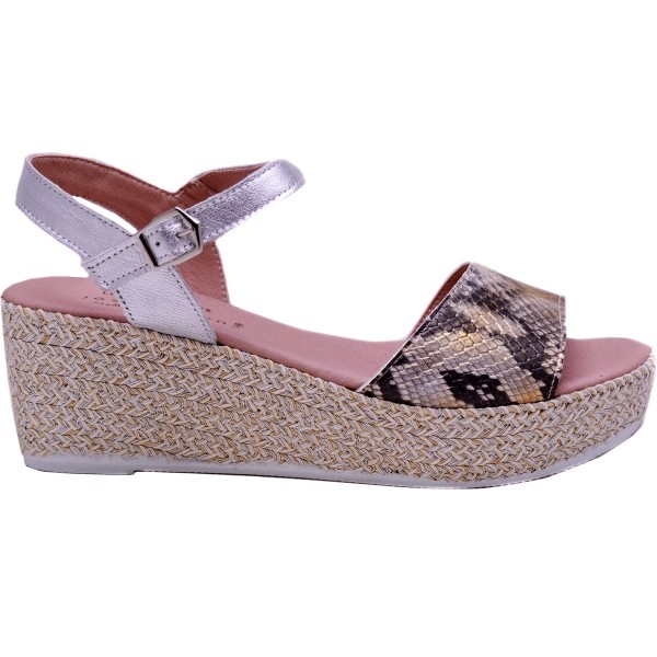 JOSE SAENZ WEDGE SANDALS PYTHON