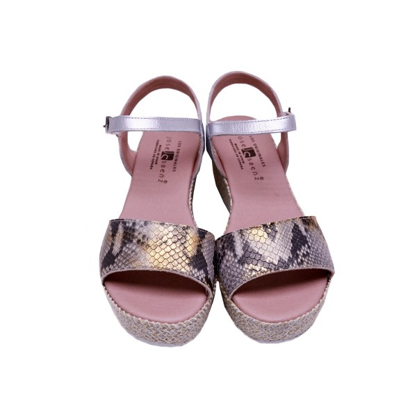 JOSE SAENZ WEDGE SANDALS PYTHON