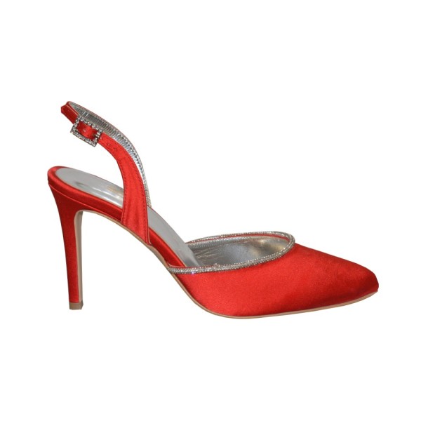 Leila strass evening slingback