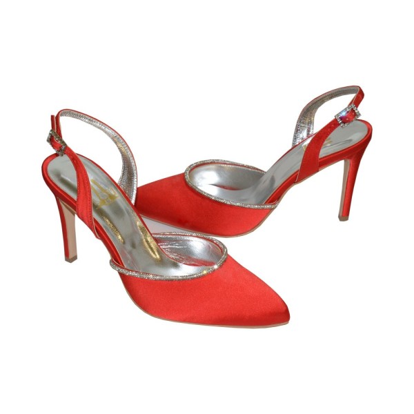 Leila strass evening slingback