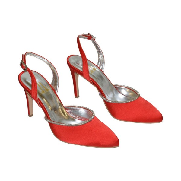 Leila strass evening slingback
