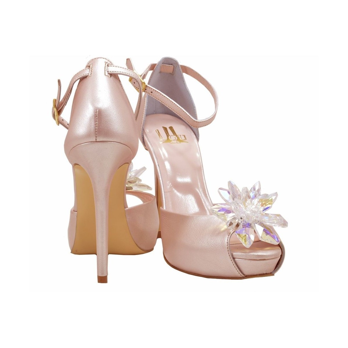 Lou bridal-evening sandals Cinderella