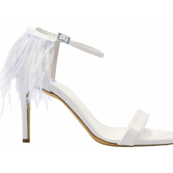 Lou bridal evening sandals Marabou