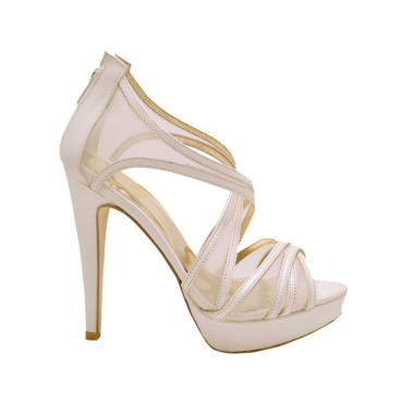 Lou bridal-evening sandals Opaline