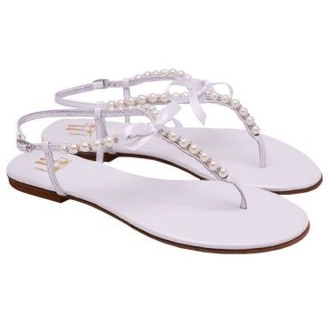 Lou bridal sandals Swan