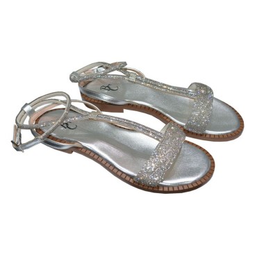 Shine Bc bridal-evening flat sandals