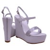 Lou bridal wedge sandals Eva