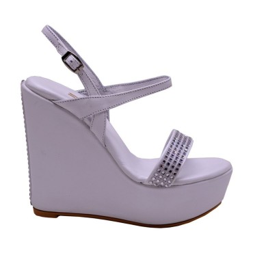 Lou bridal wedge sandals Eva