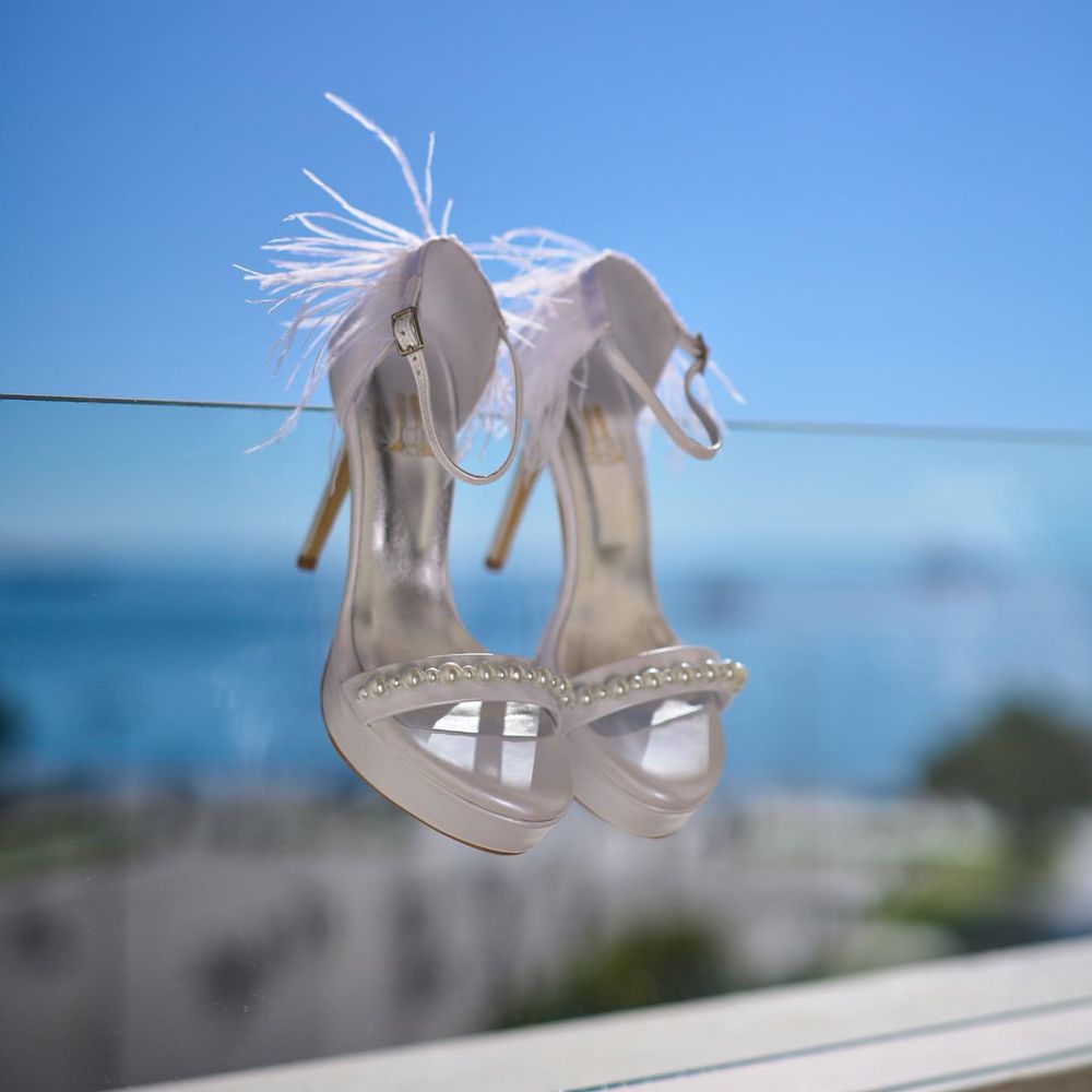 Lou bridal sandals custom made