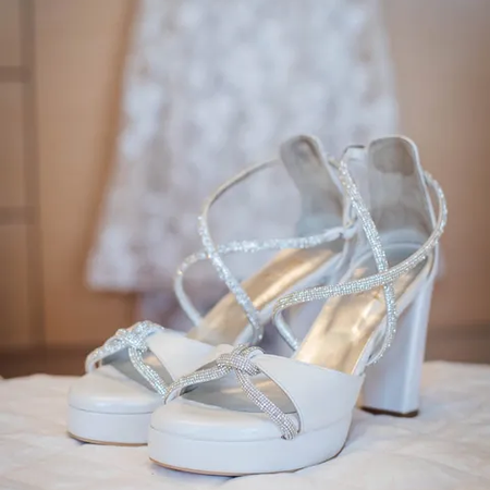 Custom made Lou bridal shoes